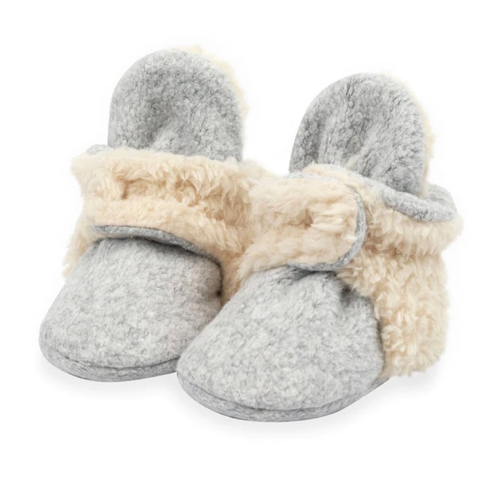NWT Zutano Furry Fleece Stay-On Booties